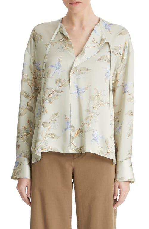 Vince Bellflower Drape Tie Neck Shirt Product Image