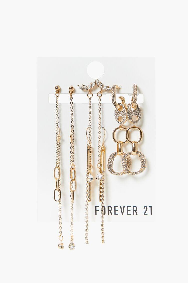 Rhinestone Duster & Drop Earring Set | Forever 21 Product Image