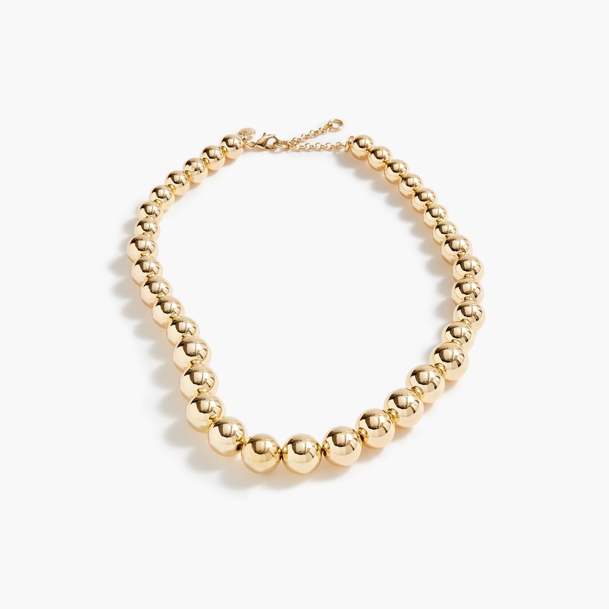 Gold bauble necklace Product Image