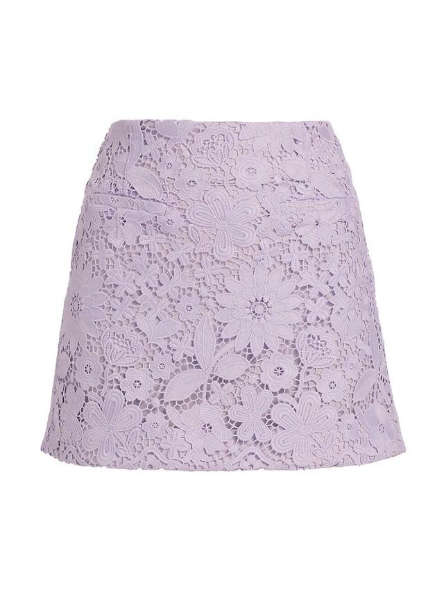 Womens Sabrina Lace Miniskirt Product Image