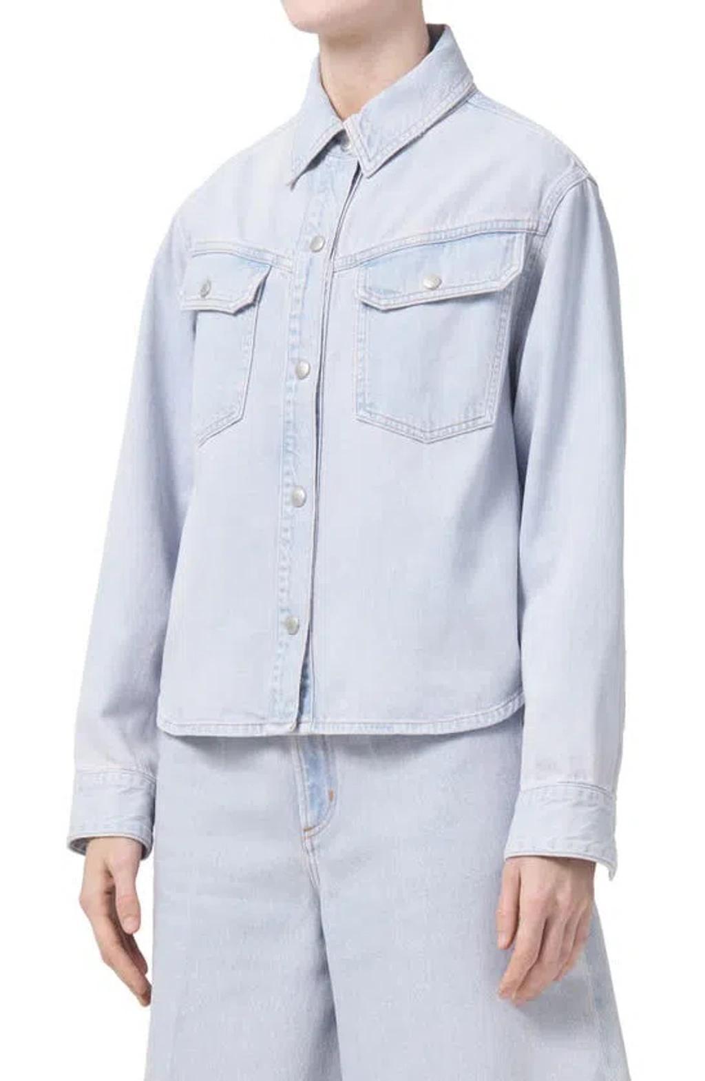 Brigid Denim Shirt In Light Blue Product Image