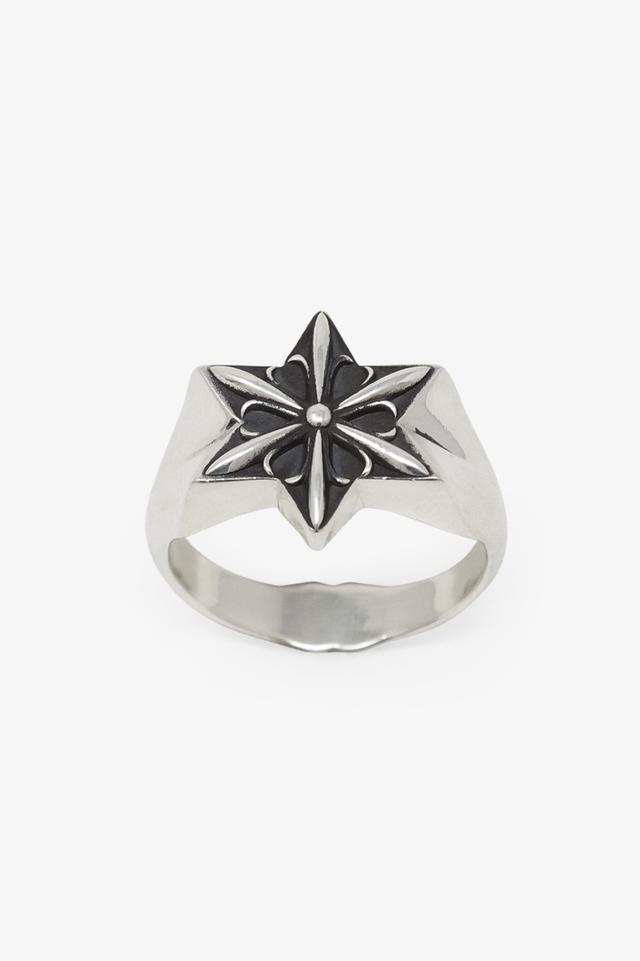 Gothic Star Sterling Silver Ring - SIlver Product Image