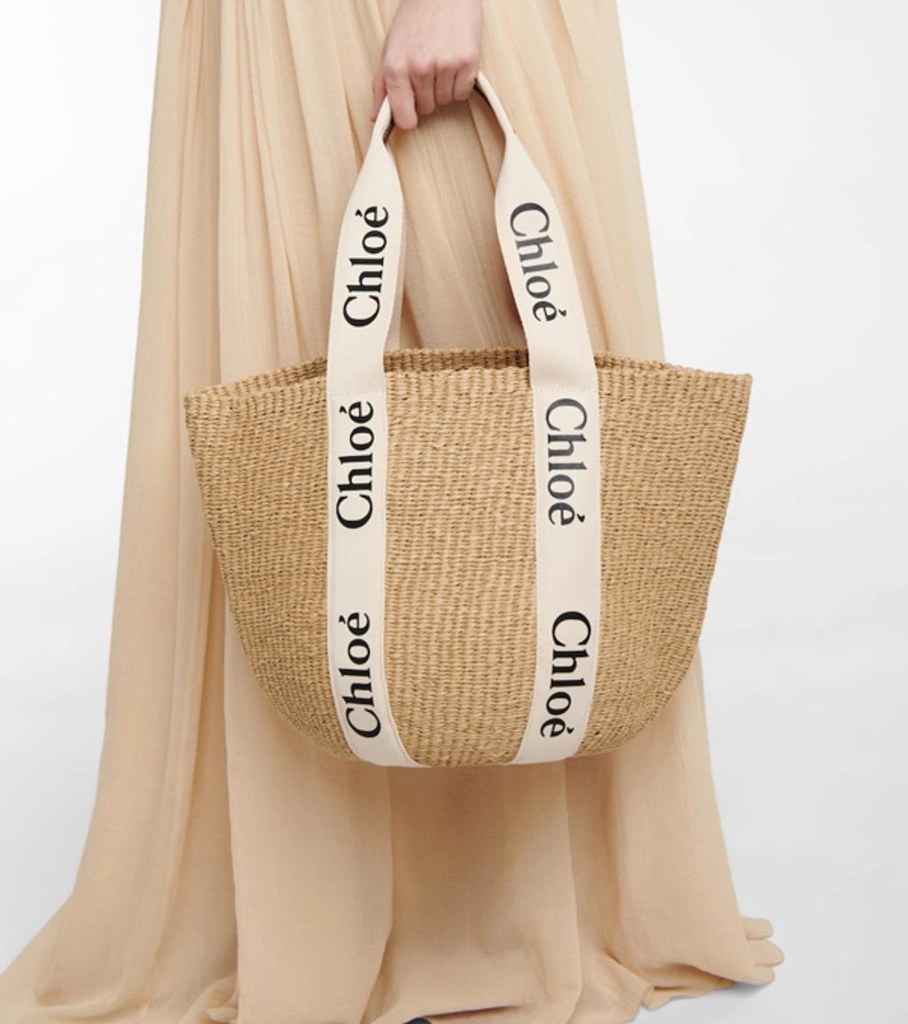 X Mifuko Woody Large Raffia Tote In 101 White Product Image