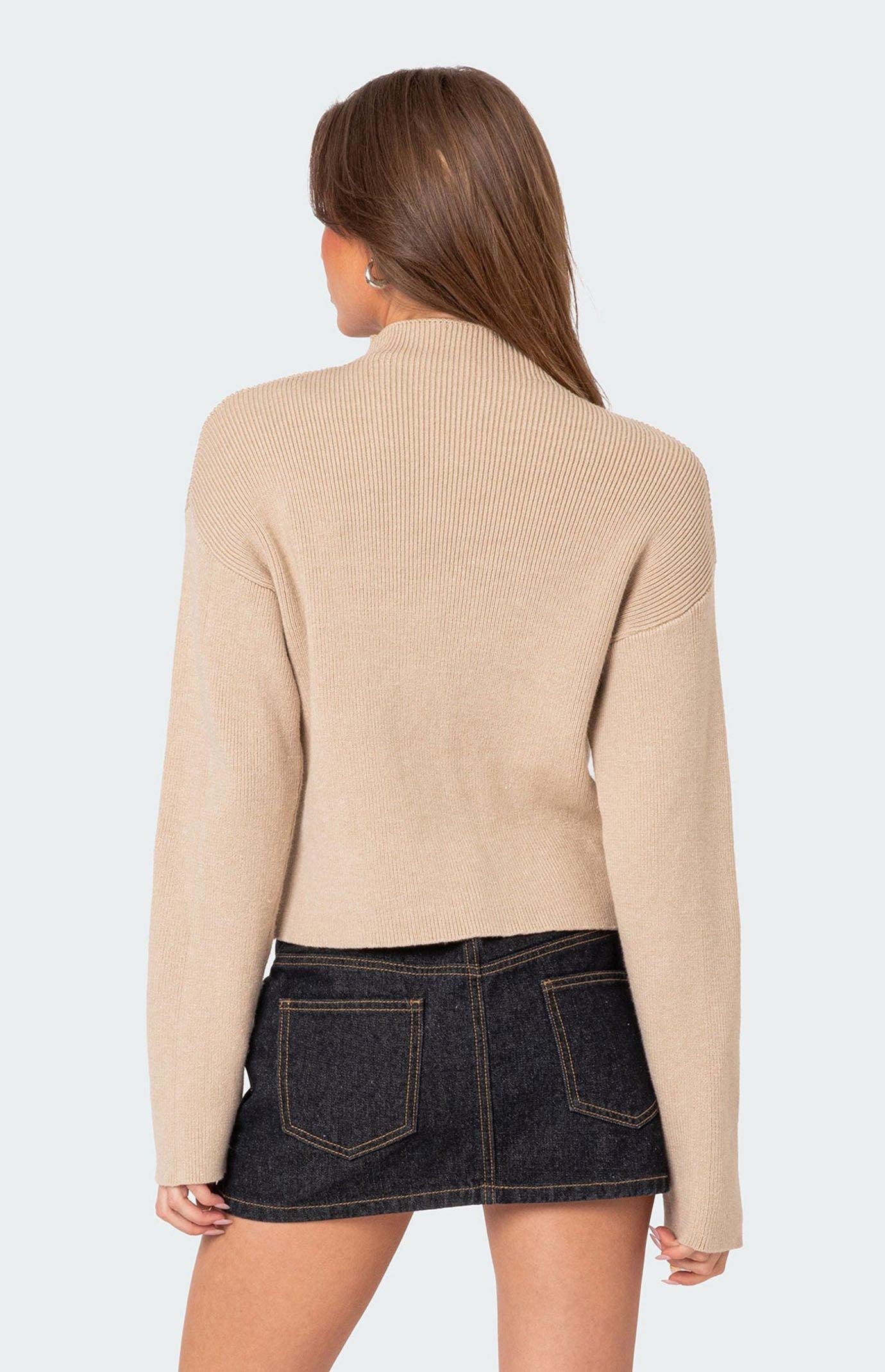 Edikted Women's Kimberly Mock Neck Sweater Product Image