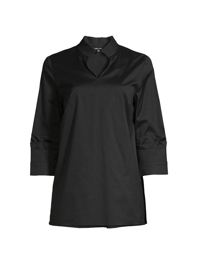 Womens Ruched Sleeve Tunic Product Image