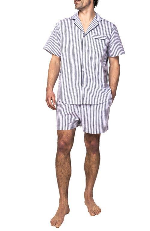 Petite Plume Ticking Stripe Cotton Short Pajamas Product Image