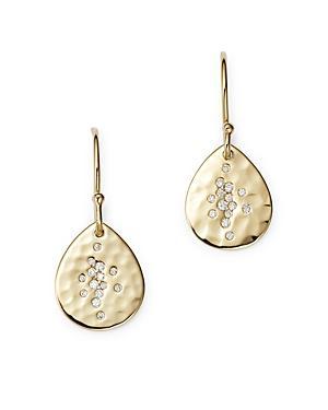 Ippolita Stardust Crinkle Diamond Teardrop Earrings Product Image