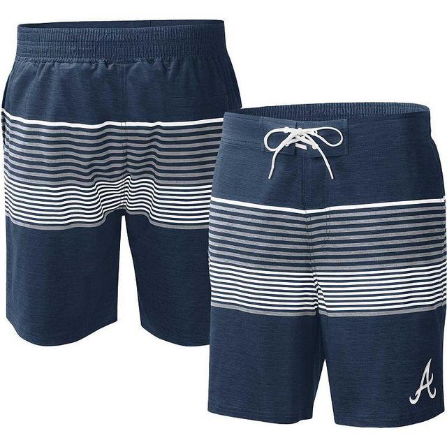 Mens G-iii Sports by Carl Banks Navy Atlanta Braves Coastline Volley Swim Shorts Product Image