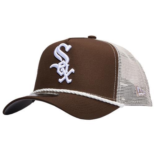 New Era Mens Chicago White Sox New Era White Sox 9FORTY A-Frame Trucker Rope Cap - Mens Product Image