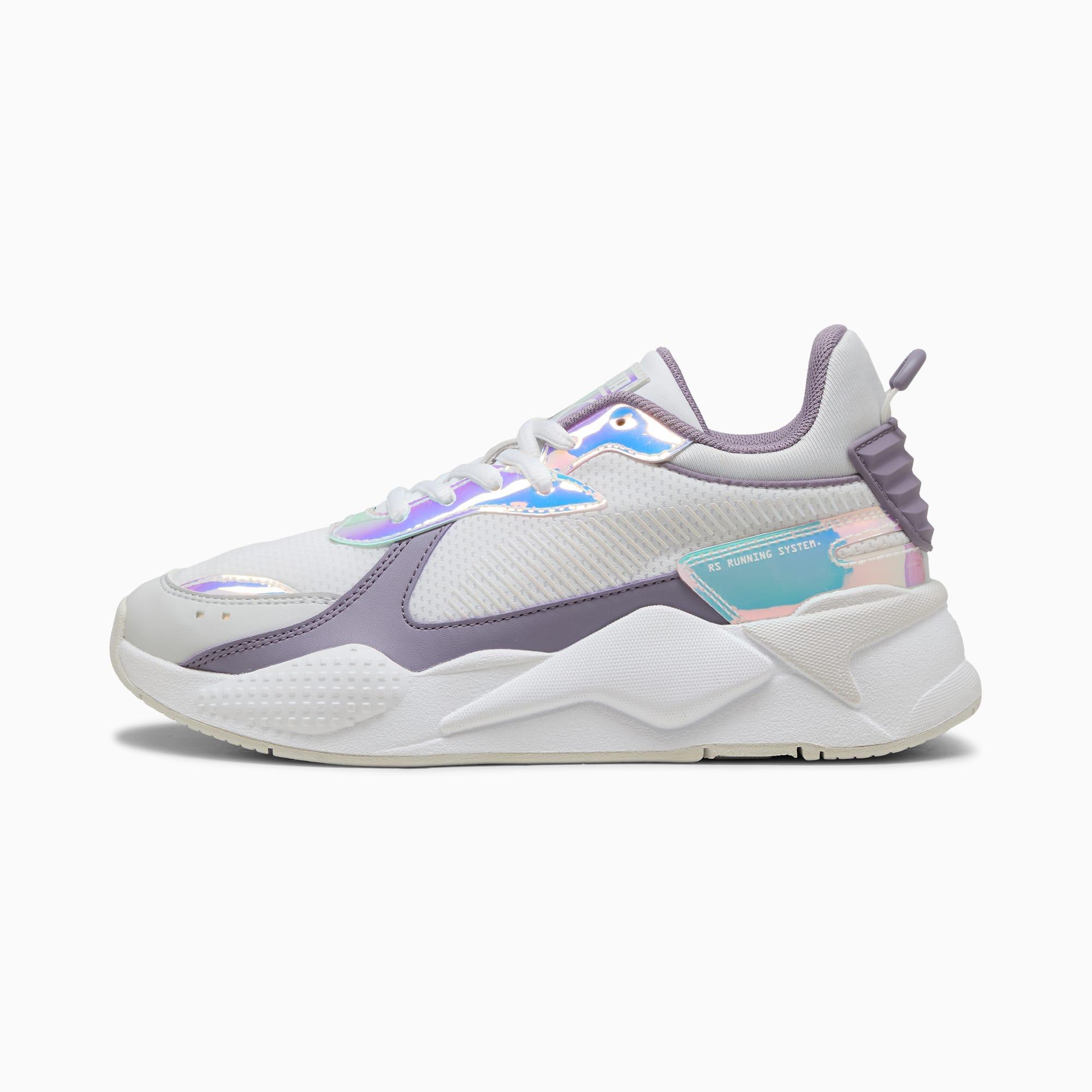 PUMA RS-X Iridescent Women's Sneakers in White/Pale Plum Product Image