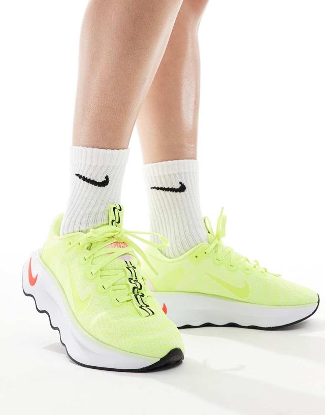 Nike Training Motiva sneakers in neon green Product Image