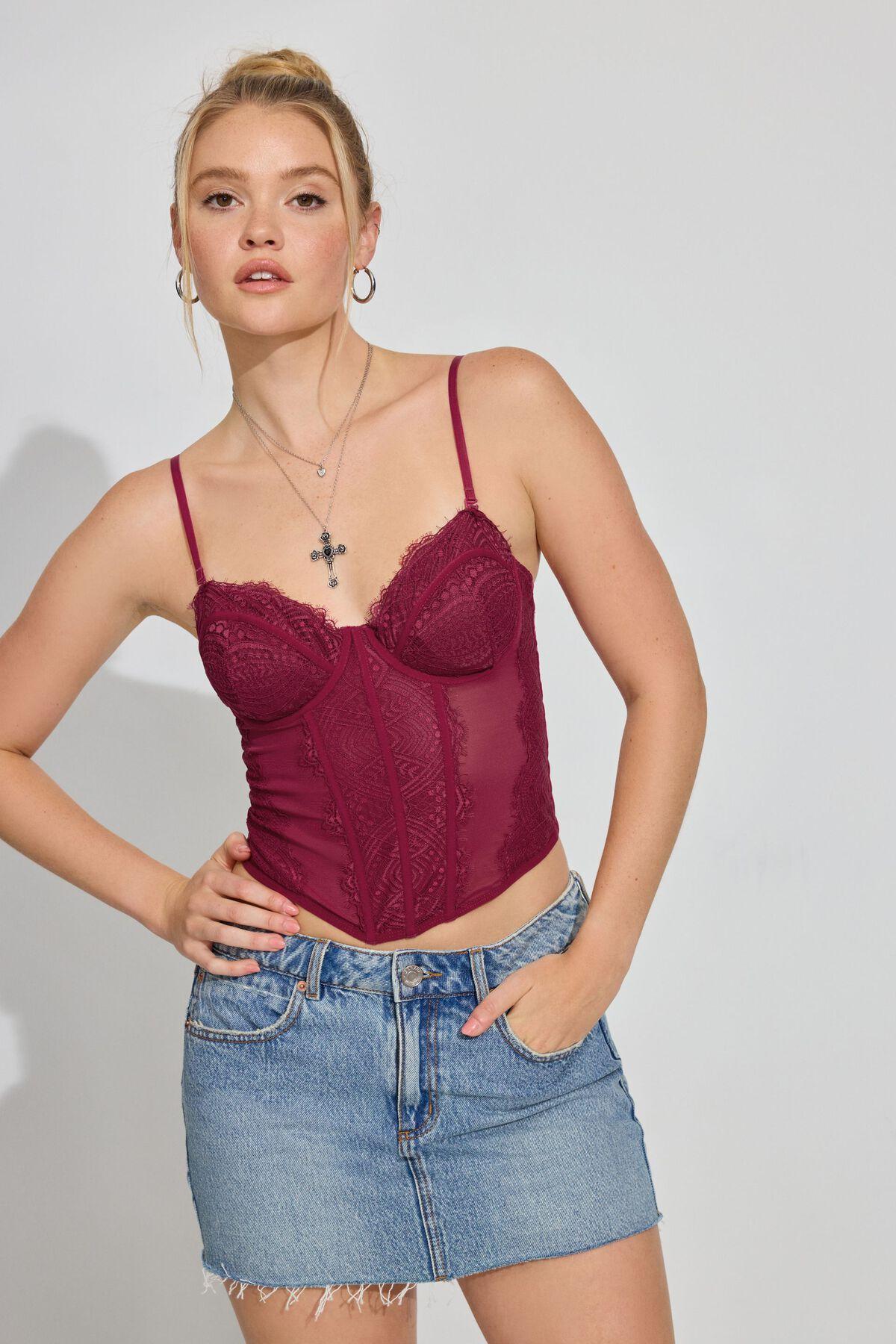 Chrishell Lace Mesh Bustier Product Image