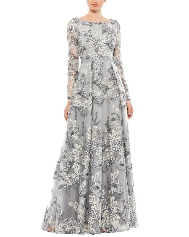 A-line Gown In Beige Product Image