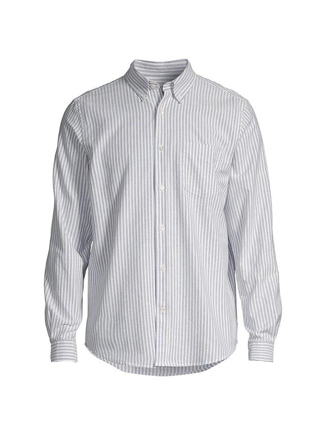 Closed Stripe Long Sleeve Cotton Button-Down Shirt Product Image