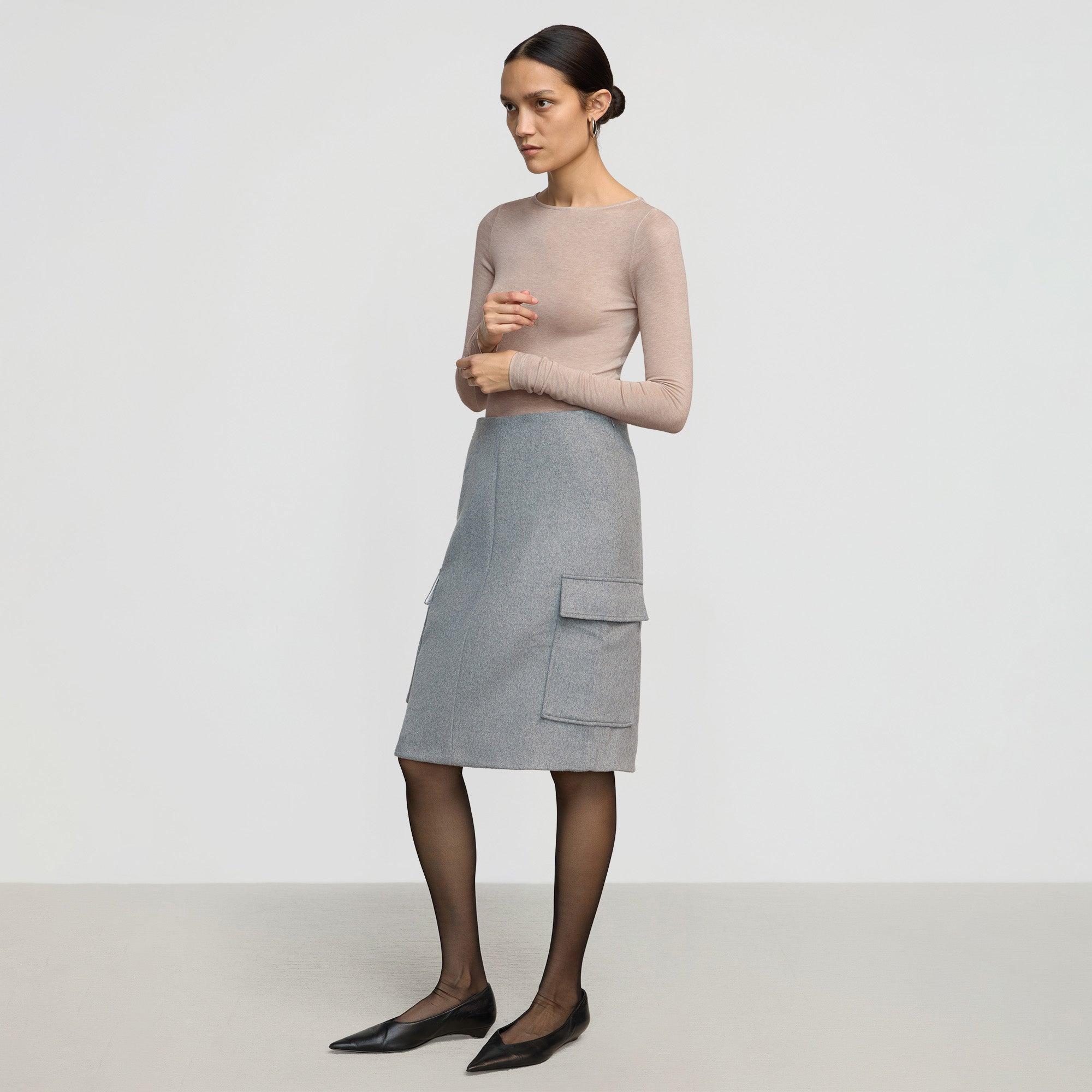 Eileen Wool-Blend Skirt Product Image