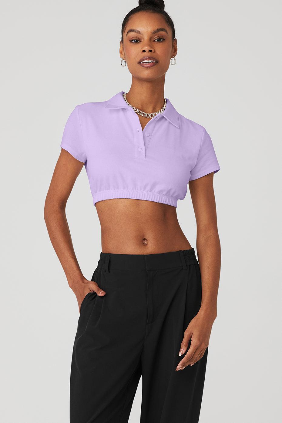 Cropped Prestige Polo - Violet Skies Female Product Image