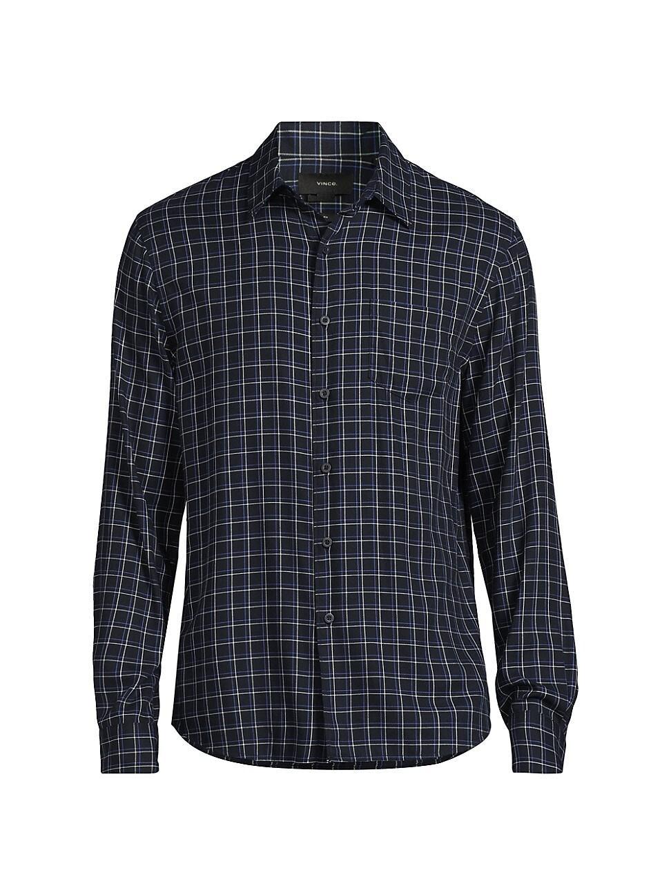 Mens Ynez Checked Cotton-Blend Shirt Product Image