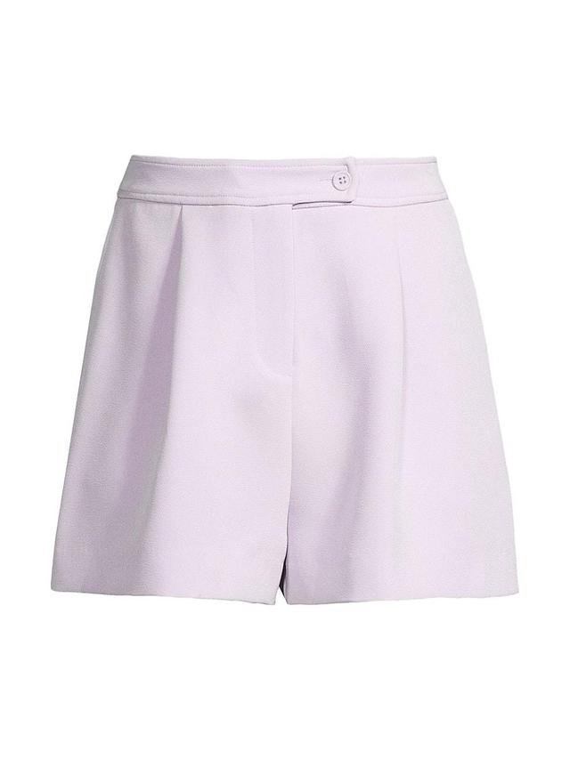 Womens High-Waisted Trouser Shorts Product Image