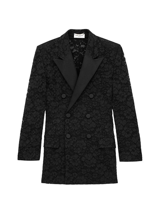 Womens Tuxedo Jacket in Guipure Product Image