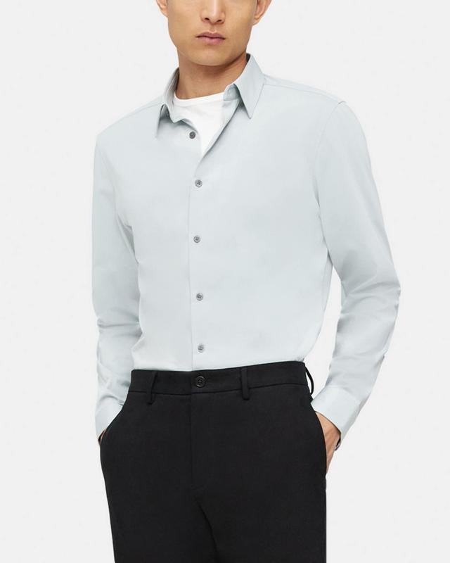 Tailored Shirt in Structure Knit Product Image