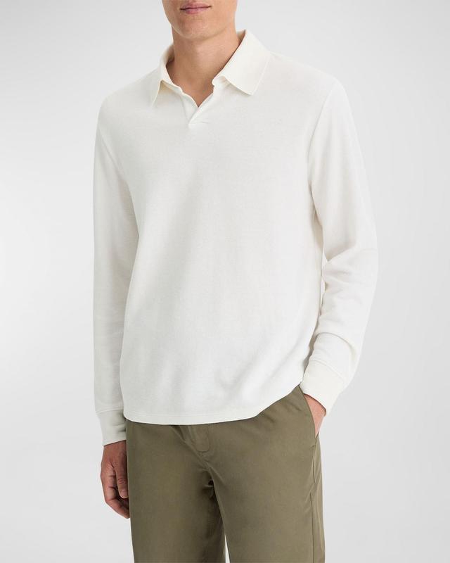 Mens Chunky Waffle Long-Sleeve Henley Pullover Product Image