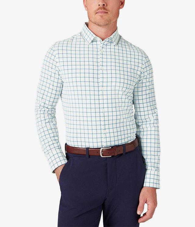 Mizzen+Main Performance Stretch Monaco Plaid Long Sleeve Woven Shirt Product Image