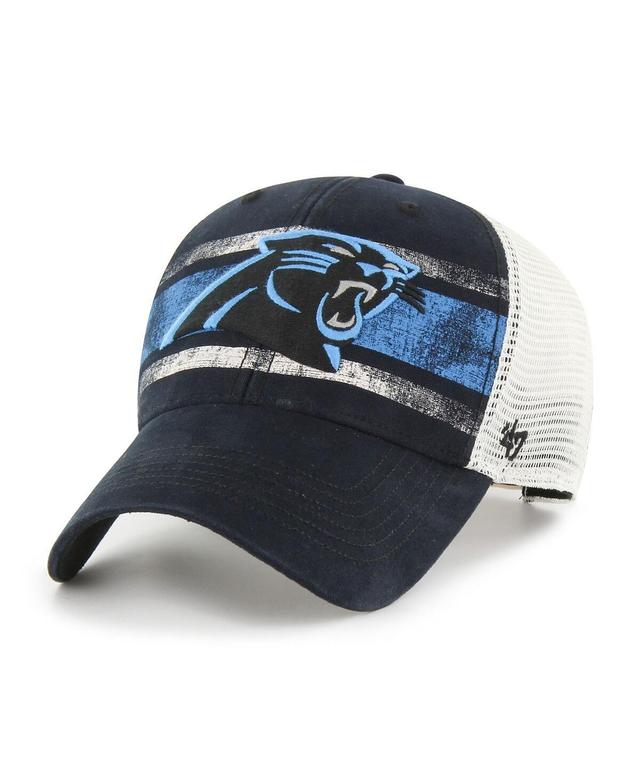 Mens 47 /White Carolina Panthers Interlude MVP Trucker Snapback Hat Product Image