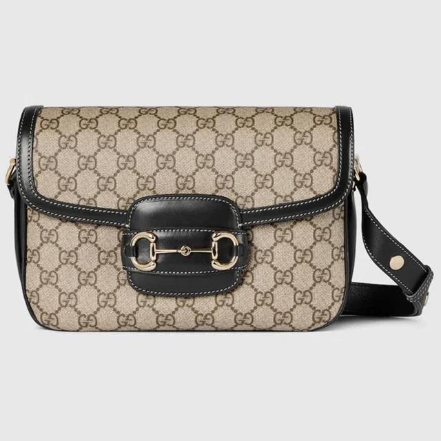 GUCCI Horsebit 1955 Small Shoulder Bag In Neutral Product Image