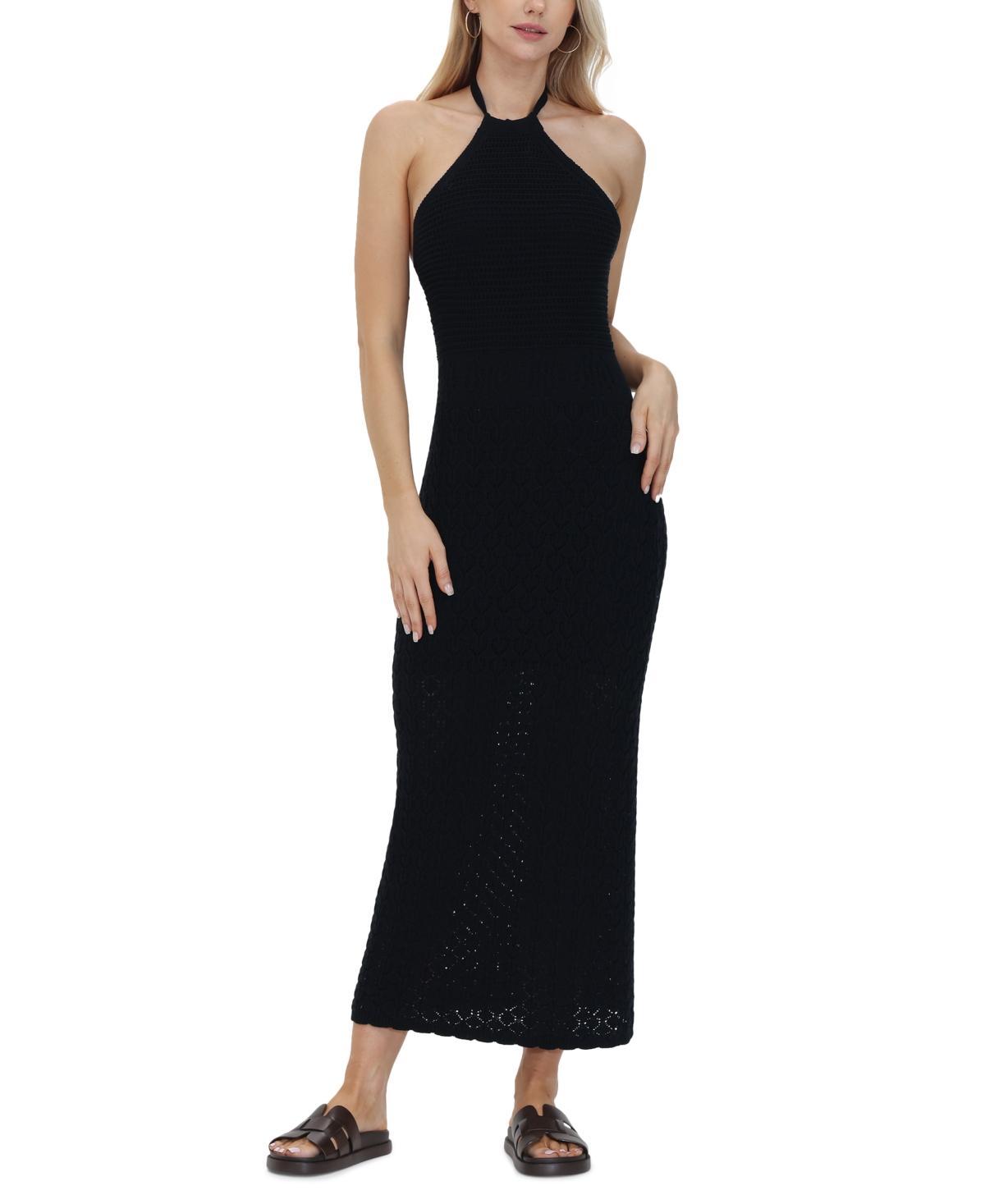 Women's Crochet Halter Maxi Dress  Product Image