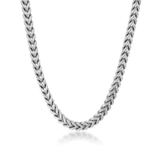 Men's 6.0mm Foxtail Chain Necklace in Solid Stainless Steel - 24" Product Image