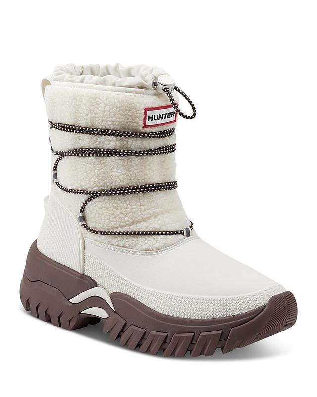 Hunter Wanderer Short Sherpa Snow Boot Willow/Brown Bolt) Women's Boots Product Image