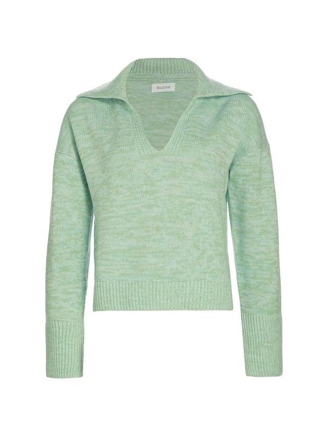 Womens Wool & Cashmere V-Neck Sweater Product Image