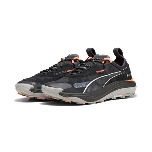 PUMA SEASONS Voyage NITROâ¢ 3 GORE-TEXÂ® Men's Trail Running Shoes in Black/Neon Sun Product Image