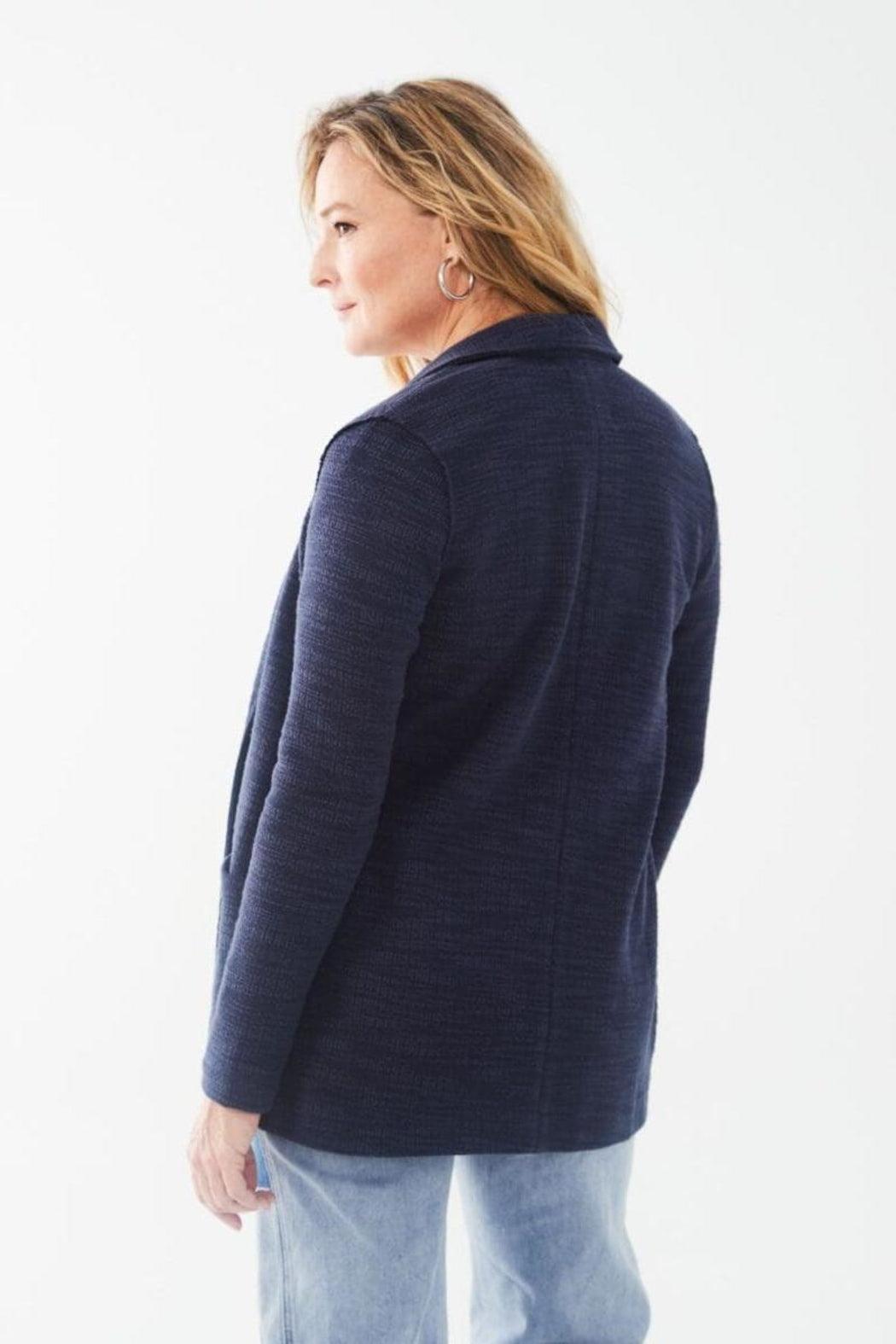 Textured Knit Blazer Product Image