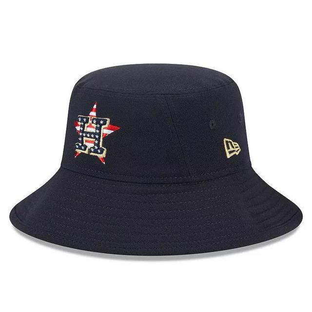 Mens New Era Houston Astros 2023 Fourth of July Bucket Hat, Blue Product Image