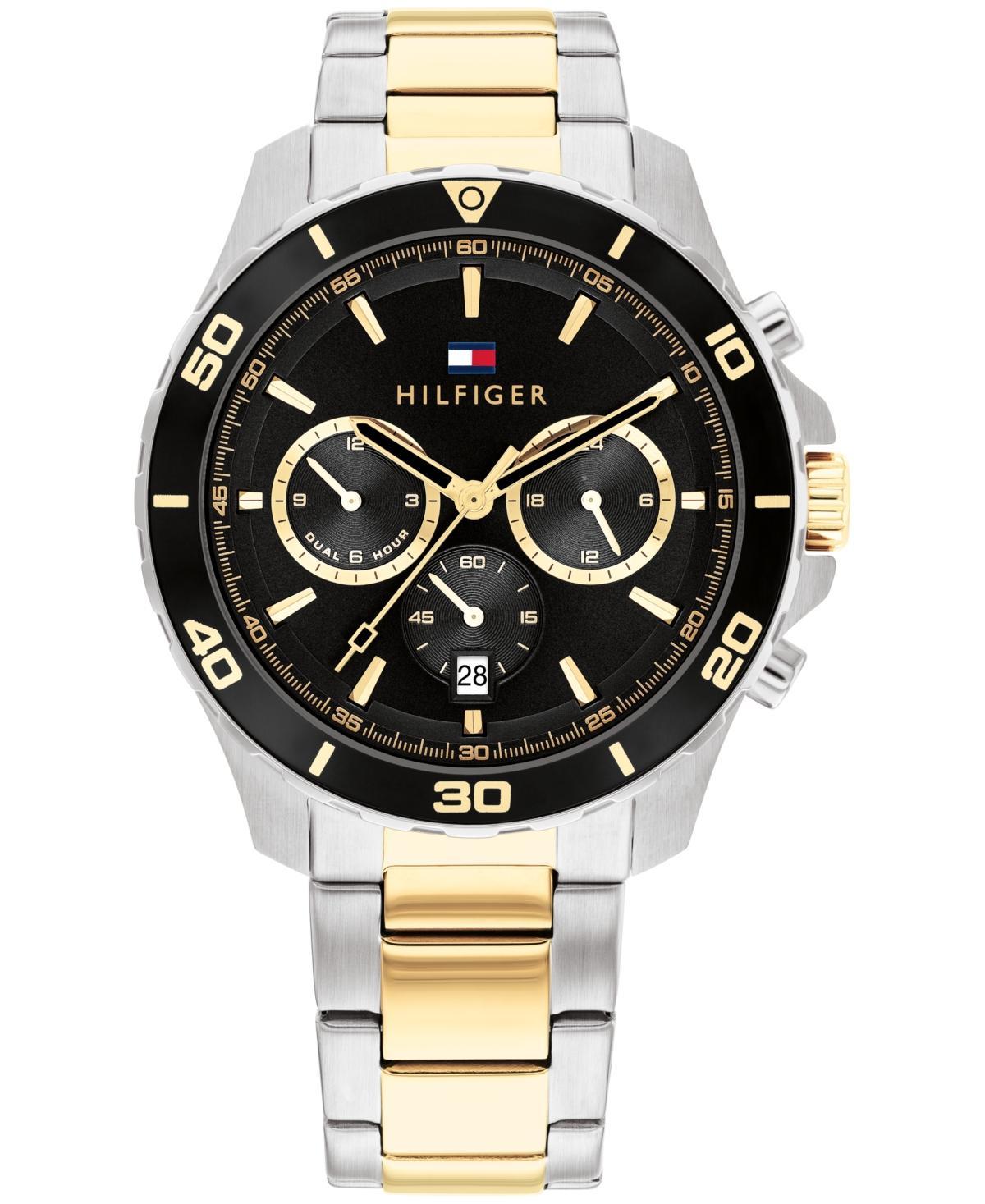 Tommy Hilfiger Mens Multifunction Two-Tone Stainless Steel Watch 43mm - Two-Tone Product Image