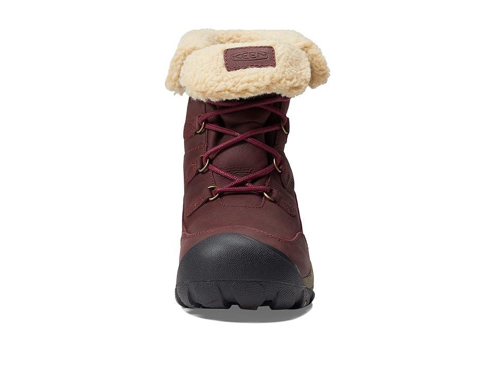KEEN Women's Betty WP Short Boot - 6.5 - Burgundy/Brindle Product Image