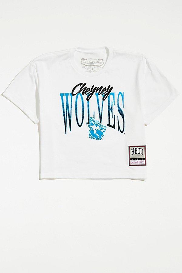 Cheyney University X Mitchell & Ness UO Exclusive Wolves Cropped Tee Womens at Urban Outfitters Product Image