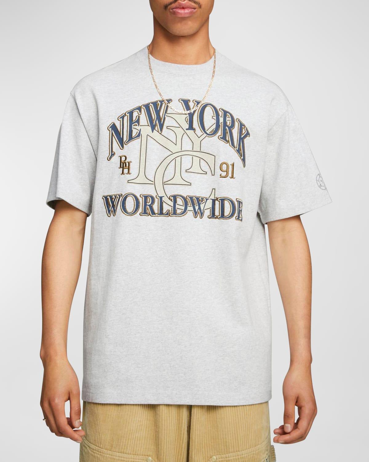 x Rhuigi Mens Embroidered NYC T-Shirt Product Image