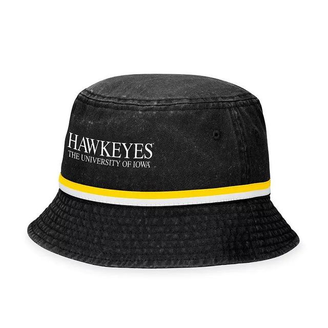 Mens Top of the World Black Iowa Hawkeyes Ace Bucket Hat Product Image