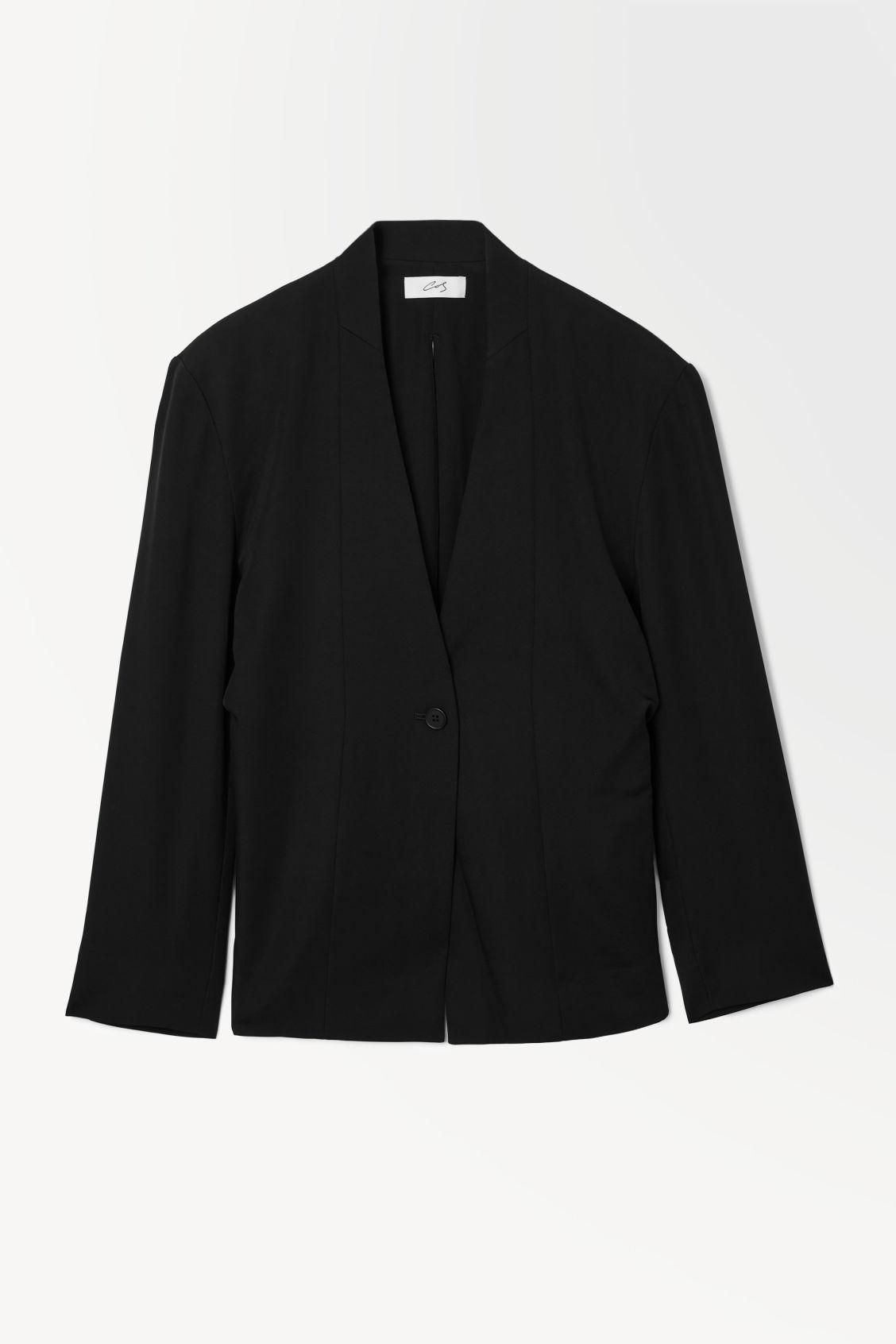 THE DRAPED-WAIST BLAZER Product Image