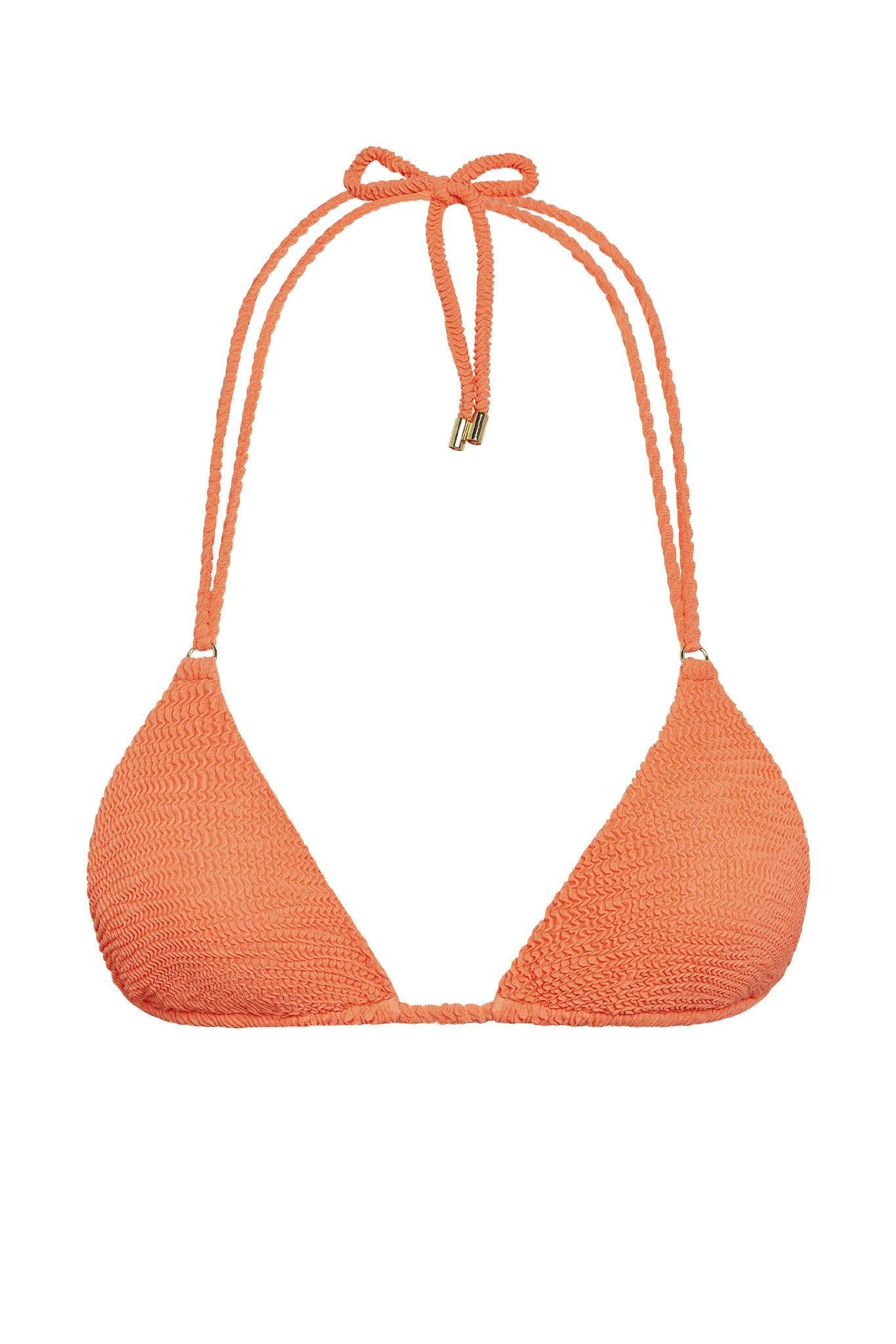 Hanalei Top - Summer Peach Crinkle Product Image