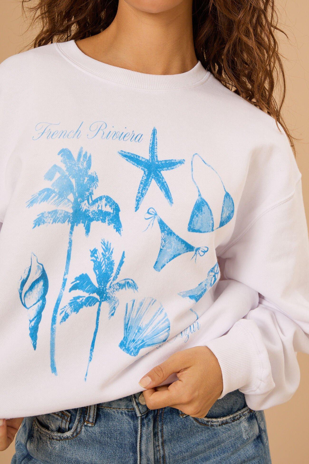 French Riviera Graphic Sweatshirt Product Image