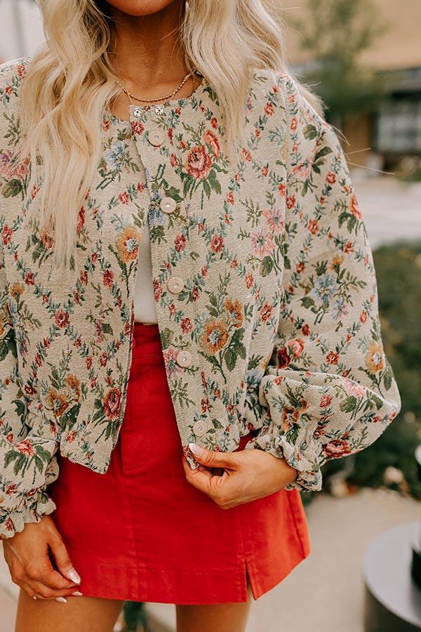 Simply Sweet Floral Bomber Jacket Product Image