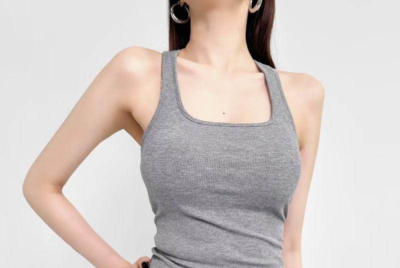 Crisscross Back Crop Sport Tank Top Product Image