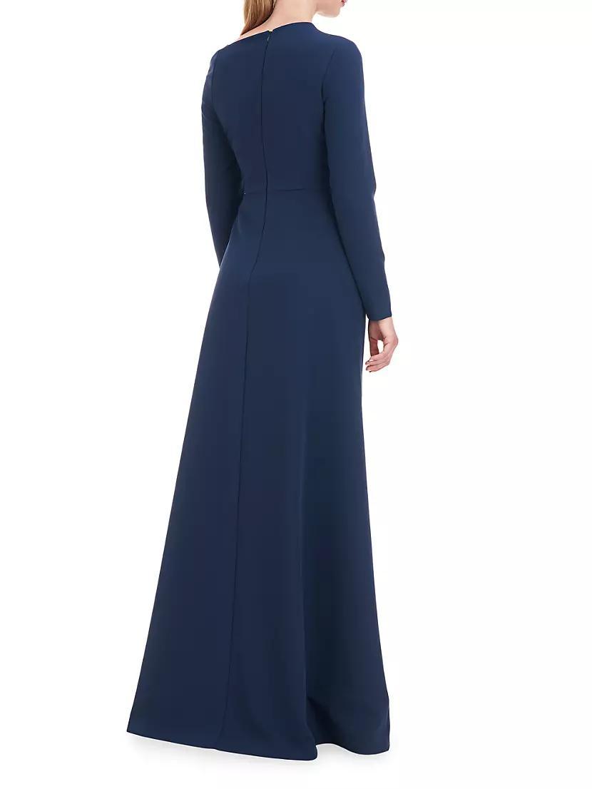 Irina Gown Asymmetric Long-Sleeve Gown Product Image