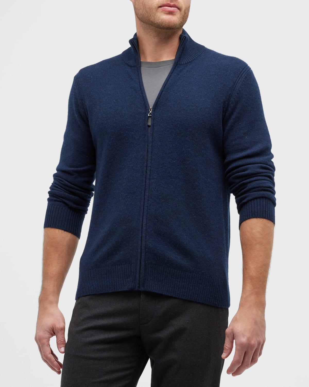 Mens Cashmere Full-Zip Sweater Product Image