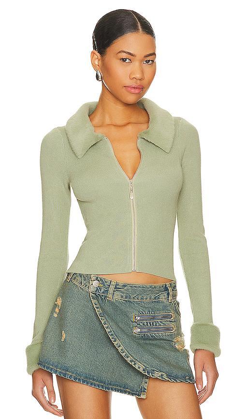 Natalie Knit Zip Cardigan Product Image