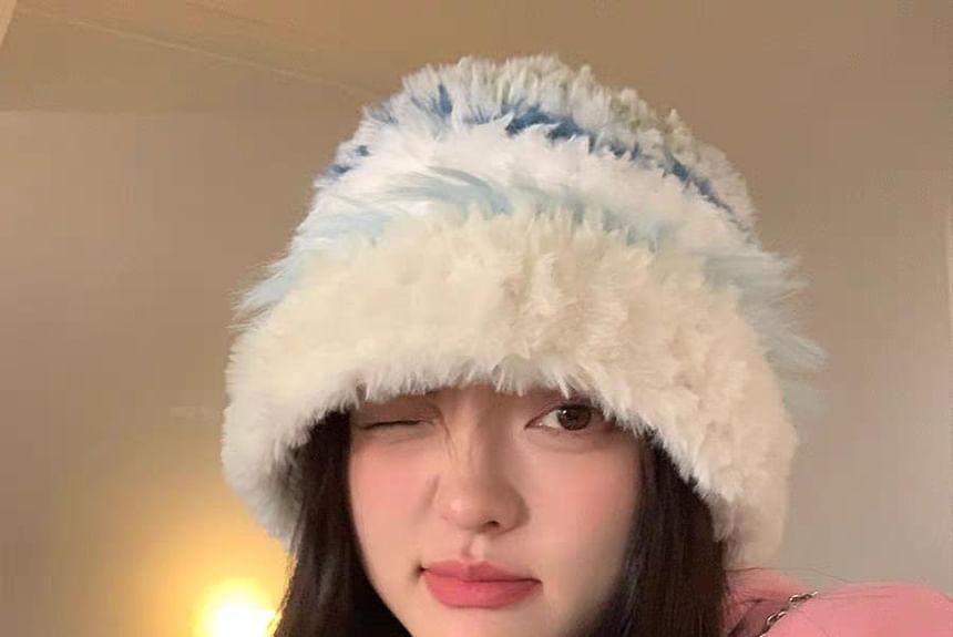 Fluffy Knit Hat Product Image