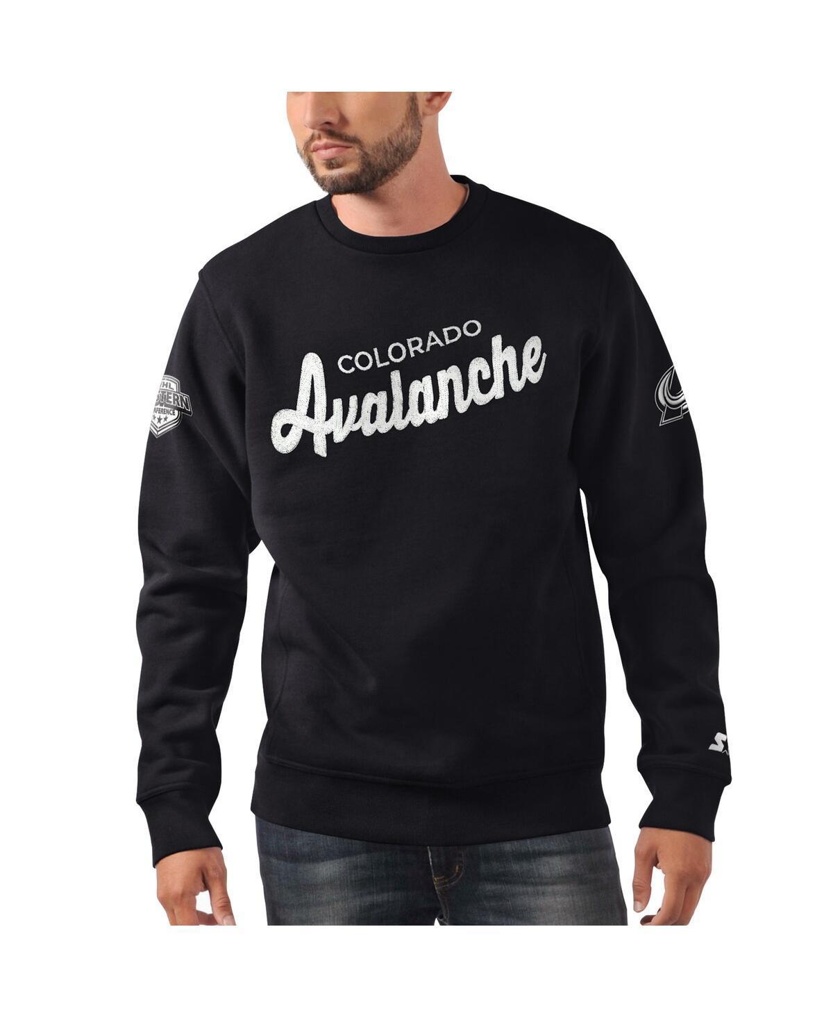 Mens Starter x NHL Ice Colorado Avalanche Cross Check Pullover Sweatshirt Product Image